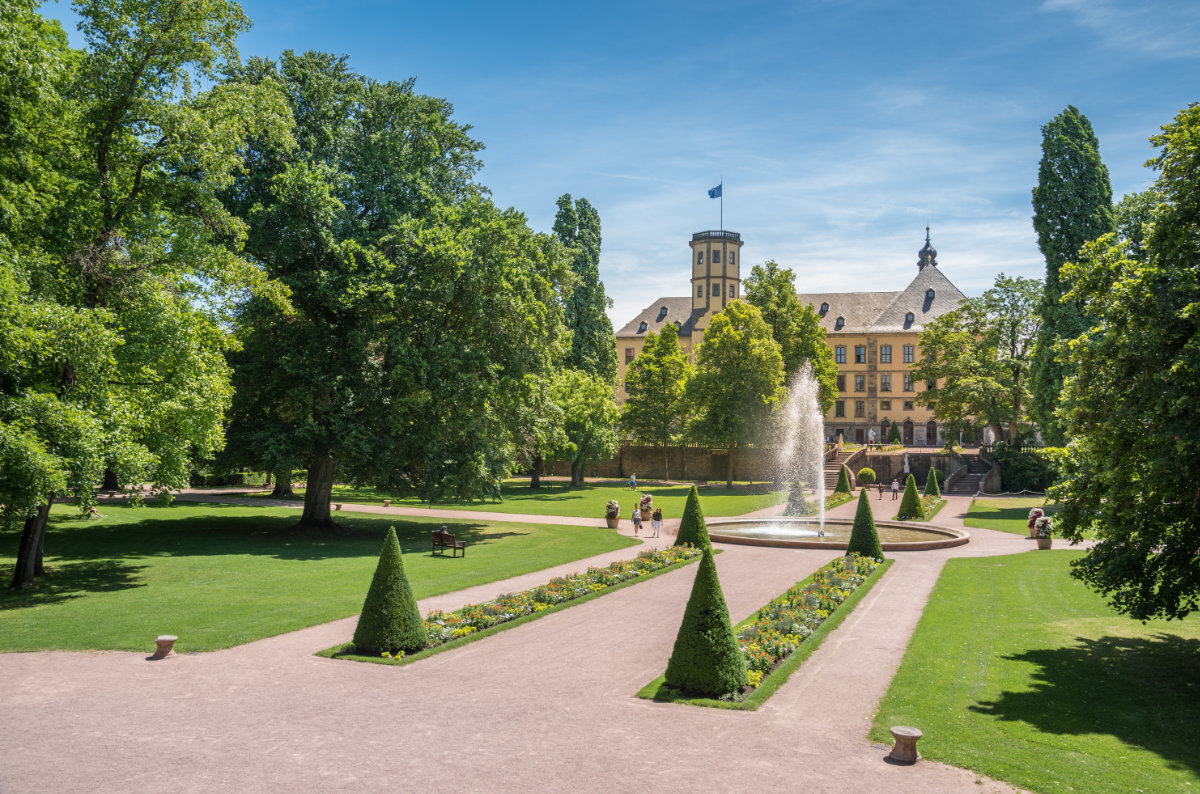 Stadtschloss mit Schlossgarten in Fulda